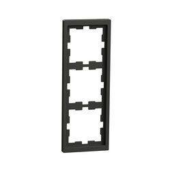 Merten D-Life keret antracit 3-es vízszintes és függőleges műanyag antracit lakkozott Schneider - MTN4030-6534