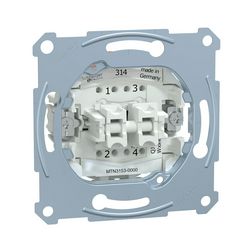 Merten N101/2 nyomó betét 2- billentyűs 1z-1ny 1P IP20 falonkívüli Schneider - MTN3153-0000