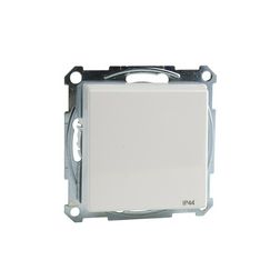 Merten-SM 162 dugalj földelt csapófedéllel gyerekzárral fehér IP20 süllyesztett rugós Schneider - MTN2314-0319