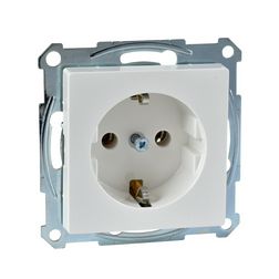Merten-SM 162 dugalj földelt fehér IP20 süllyesztett csavaros Schneider - MTN2401-0319