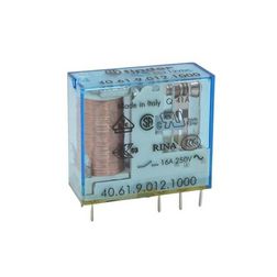 Miniatűr relé NYÁK/dugasz AgNi 16A 1v 16A 12VDC monostabil IP20 40.61.9.012.1000 FINDER - 406190121000