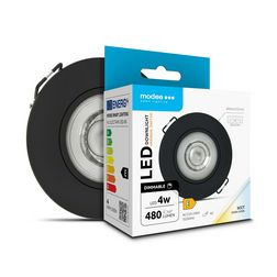 LED mélysugárzó lámpatest dönthető/15° 3CCT süllyesztett 1x 4W 220-240V AC 480lm 3000-6500K Modee - ML-DL3CCT4WR-3SD-BN