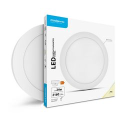LED panel kerek falonkívüli 1x 24W 175-265V AC 2160lm 4000K IP20 30000h A2-series Modee - ML-LPR4000K24WA2N