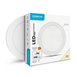 LED panel kerek falonkívüli 1x 6W 175-265V AC 540lm 4000K 30000h Modee - ML-LPR4000K6WA2N