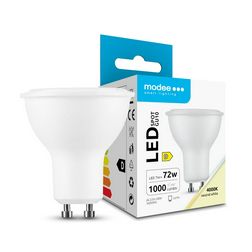 Modee LED Spot Alu-Plastic 7W GU10 100° 4000K 1000lm ERP 5év gar Modee - ML-GU10P4000K7WHN