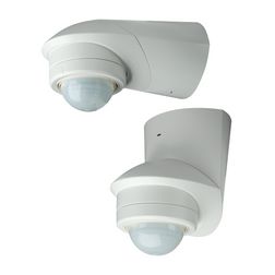 Mozgásérzékelő kültéri felületre 12m/előre 240° PIR 1100W 230V fehér McGuard prof BM240ws GROTHE - 94531