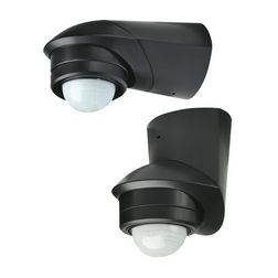 Mozgásérzékelő kültéri felületre 12m/előre 360° PIR 1000W 230V fekete McGuard prof BM360sw GROTHE - 94535