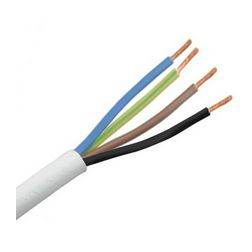 Műanyagköpenyű kábel H05VV-F 4x 1mm2 hajlékony 300V/U0 500V fehér H05VV-F (MT) 100m KÁBELgyártó - MT4X1.