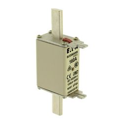 NH biztosítóbetét 160A gL/gG 500V AC 120kA kombikijelző-kioldásjelzéssel Bussmann EATON - 160NHG01B