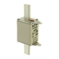 NH biztosítóbetét 200A gL/gG 500V AC 120kA kombikijelző-kioldásjelzéssel Bussmann EATON - 200NHG02B