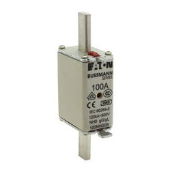 NH biztosítóbetét NH0 100A gL/gG 500V AC 120kA kombikijelző-kioldásjelzéssel Bussmann EATON - 100NHG0B