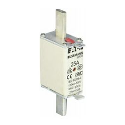 NH biztosítóbetét NH0 25A gL/gG 500V AC 120kA kombikijelző-kioldásjelzéssel Bussmann EATON - 25NHG0B