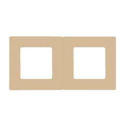 Niloé keret 2-es világos fa dekor vízszintes és függőleges műanyag LEGRAND - 397096