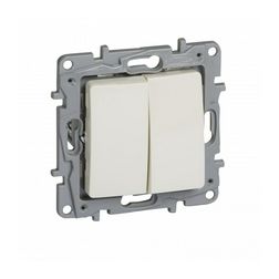 Niloé nyomó/váltókapcsoló N101/106 betét bézs süllyesztett dmax. IP20 2- billentyű/gomb LEGRAND - 764609