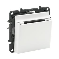 NiloéStep 101 1P hotelkártya-kapcsoló mechanikus betét közp. fedéllel fehér süllyesztett LEGRAND - 863146