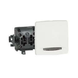 Oteo 107 keresztkapcsoló betét központi fedéllel fehér csatornába csavaros IP31 1- LEGRAND - 086104