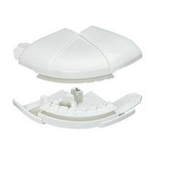 Parapetcsatorna külső sarok 105/150/195x65-höz 60-120° fényesfehér műanyag alap+fedél DLP LEGRAND - 010623