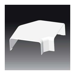 Parapetcsatorna L-idom 140x60-hoz emelkedő/süllyedő 90° fényesfehér PVC műanyag EKE KOPOS - 8563_HB