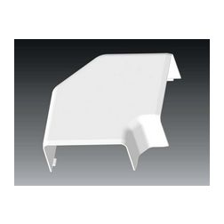 Parapetcsatorna L-idom 80X40-hez emelkedő/süllyedő 90° fényesfehér PVC műanyag EKD KOPOS - 8503_HB