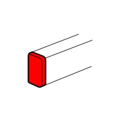 Parapetcsatorna végzáró 150x50-csatornához szimmetrikus 150mm x 50mm kezeletlen DLP LEGRAND - 010703