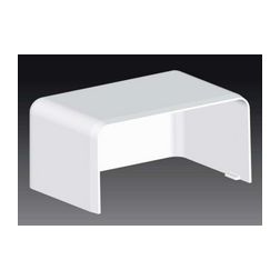 Parapetcsatorna végzáró 80X40-hez szimmetrikus 80mmx 40mm műanyag fényesfehér EKD KOPOS - 8501_HB