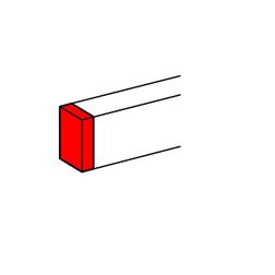 Parapetcsatorna végzáró 80x50/35-csatornához szimmetrikus 80mm x 50mm kezeletlen DLP LEGRAND - 010722