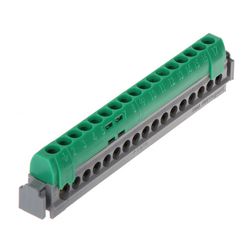 PE-sín 17P csavaros 16csatl./16mm2 1csatl./25mm2 kalapsínre Lexic LEGRAND - 004835
