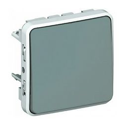 Plexo 106 váltókapcsoló betét közp. fedéllel szürke IP55 1- billentyű/gomb LEGRAND - 069523