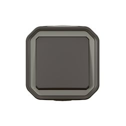 Plexo55 106 váltókapcsoló betét komplett házban antracit falonkívüli rugós IP55 LEGRAND - 069761L