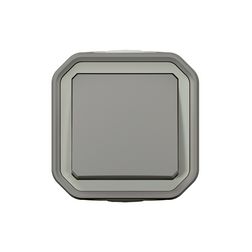 Plexo55 106 váltókapcsoló betét komplett házban szürke falonkívüli rugós IP55 LEGRAND - 069711L