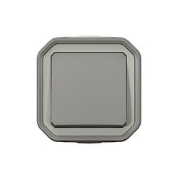 Plexo55 N101 nyomó betét komplett házban 1- nyomógomb 1z szürke IP55 falonkívüli műanyag LEGRAND - 069720L