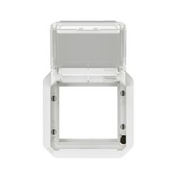 Plexo55 Program Mosaic adapter füstszínű csapófedéllel SQ70/SQ70 fehér LEGRAND - 069695L
