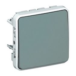 Plexo N101 nyomó betét közp. fedéllel 1- billentyűs 1v szürke IP55 műanyag LEGRAND - 069541