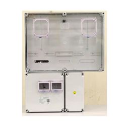 1/3F mérőszekrény 1xM63.80A+1xV32 szabadvezetékes 1-szintes 1 PVT 6075 Á-V Fm-SZ-U Csatári Plast - CSP24.E125