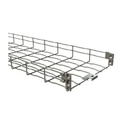 Rácsos kábeltálca 3m galván/elektrolit horganyzott acél U-alak 65mm x BF2R 100X65 EZ BASOR - 207248