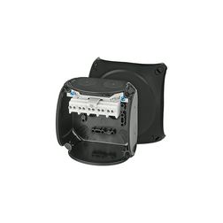 Rb kötődoboz 18,4A/690V 5x2x4mm2-kapocs UV-álló 104mm x 104mm x 70mm IP66 KX 0404 C Hensel - KX0404C