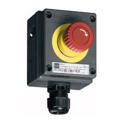 Rb tokozott vészgomba-nyomó 10A/500VAC IP66 1z/1ny 2P nyomógomb műanyag ConSig8041 R.STAHL - 8040/1180X-10L07SA05