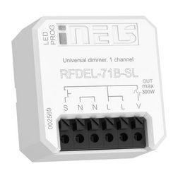 Fényerőszabályzó univerzális 230V AC betét rádiófrekvenciás (RF) fehér RFDEL-71B-SL Elko EP - 8361