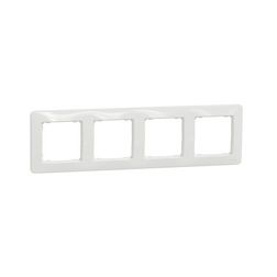 SednaDesign keret 4-es vízszintes és függőleges műanyag fehér Schneider - SDD311804