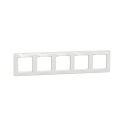 SednaDesign keret 5-es vízszintes és függőleges műanyag fehér Schneider - SDD311805
