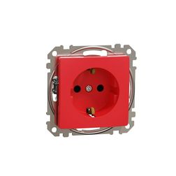 SednaÚj 162 dugalj földelt gyerekzárral piros IP20 süllyesztett csavaros Schneider - SDD115021