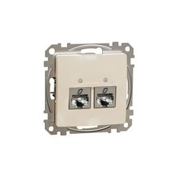 SednaÚj adatcsatlakozó dugalj STP RJ45 8(8) Cat6A(IEC) falonkívüli süllyesztett bézs Schneider - SDD112467S