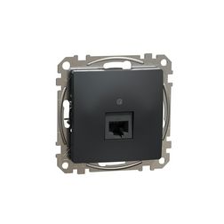 SednaÚj adatcsatlakozó dugalj UTP RJ45 8(8) Cat5e süllyesztett antracit Schneider - SDD114451