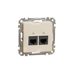 SednaÚj adatcsatlakozó dugalj UTP RJ45 8(8) Cat5e süllyesztett bézs Schneider - SDD112452
