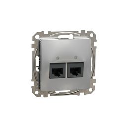 SednaÚj adatcsatlakozó dugalj UTP RJ45 8(8) Cat6 süllyesztett alumínium Schneider - SDD113462