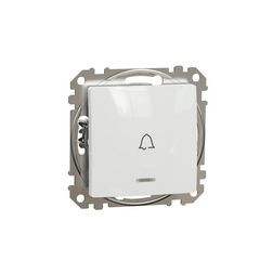 SednaÚj N101 csengőnyomó rugós betét közp. fedéllel 1- nyomógomb fehér csengő IP20 Schneider - SDD111131L