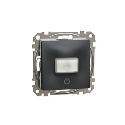 SednaÚj mozgásérzékelő nyomóval 160° 10A antracit 2200W 230V IP20 süllyesztett Schneider - SDD114504