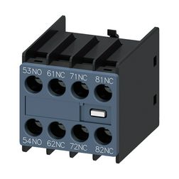 Segédérintkező blokk homlokoldali 3RH2--höz 1z 3ny 6A/AC15/230V csavaros SIRIUS SIEMENS - 3RH2911-1GA13