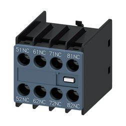 Segédérintkező blokk homlokoldali 3RH2--höz 4ny 6A/AC15/230V csavaros SIRIUS SIEMENS - 3RH2911-1GA04
