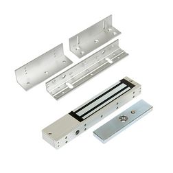 Síkmágnes Z-L konzol-szettel 12/24VDC 1800N-hatóerő szögletes falonkívüli alumínium OVERGATE - KIT-ZOA-180